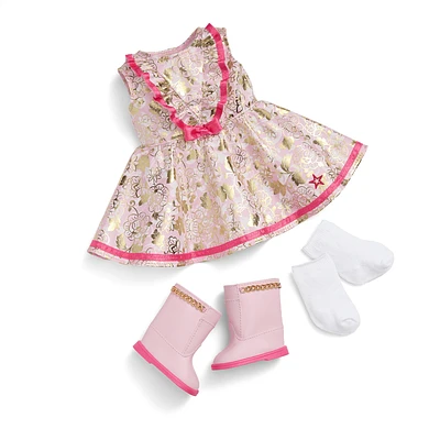 Floral Fashion Outfit for 18-inch Dolls