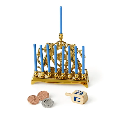 Rebecca’s™ Menorah & Dreidel Set for 18-inch Dolls (Historical Characters)