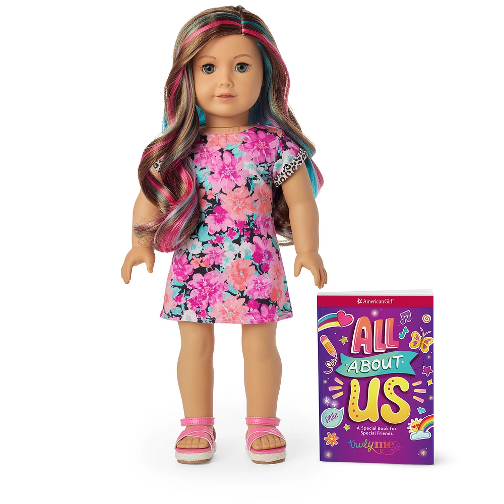 Truly Me™ 18-inch Doll #101 with wavy caramel hair