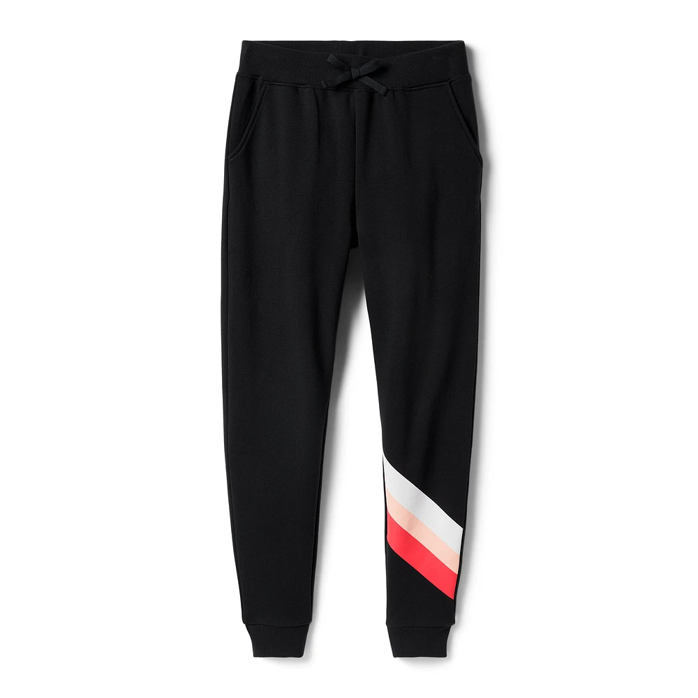 American Girl® x Janie and Jack: Maritza’s™ Black Striped Joggers for Girls