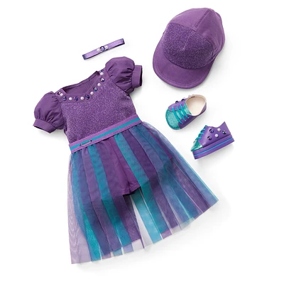 June Exquisite Alexandrite Outfit for 18-inch Dolls