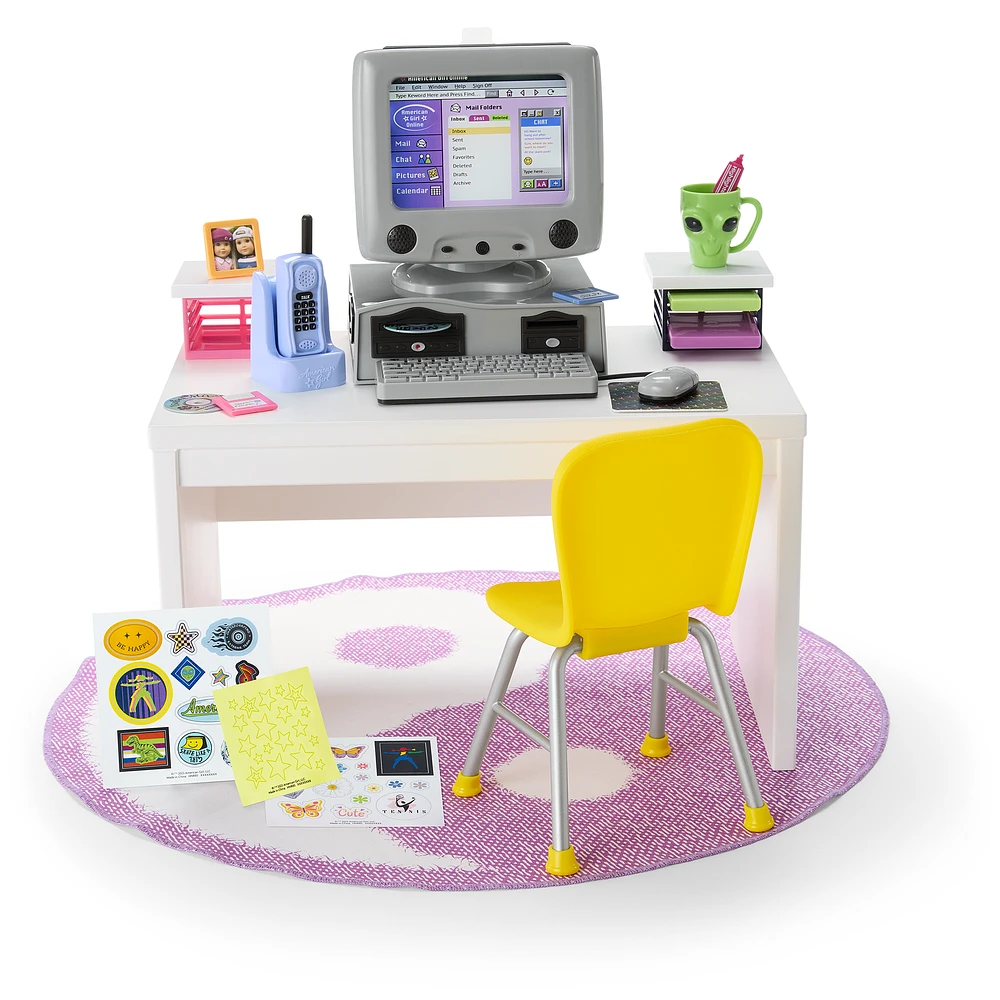 Isabel™ & Nicki’s™ Computer & Desk Set for 18-inch Dolls (Historical Characters)