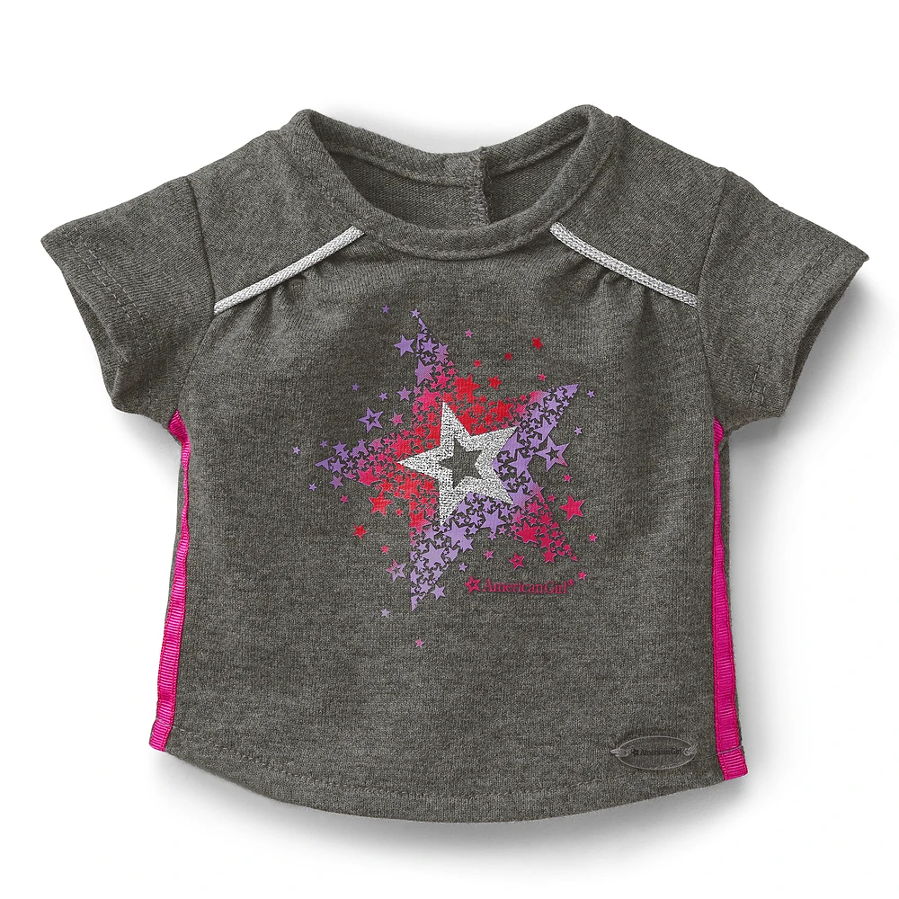 Star Bright Tee for 18-inch Dolls