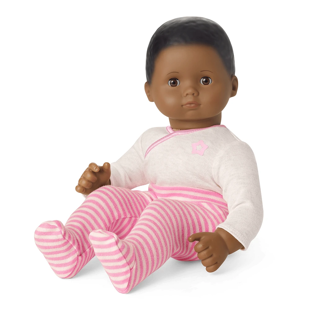 Bitty Baby® Doll #1 with black hair in Pretty Pink