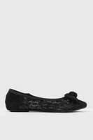 Ardene Lace Ballet Flats in | Size