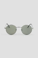 Ardene Round Sunglasses in Khaki