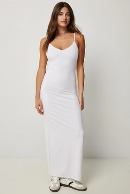 Ardene Bodycon Maxi Dress in White | Size 2XS | Polyester/Spandex