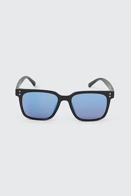 Ardene Man Square Sunglasses For Men in Black
