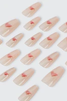 Ardene 20-Pack Heart Fake Nails