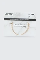 Ardene Small Stone Crawler Earrings in Gold | Stainless Steel
