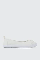 Ardene Slip On Sneakers in White | Size | Eco-Conscious