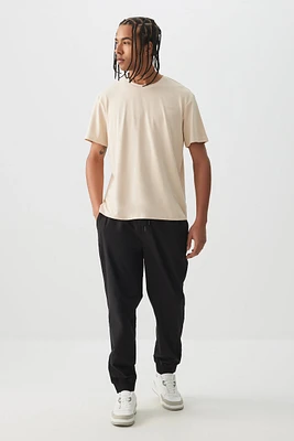 Ardene Man Solid Sports Joggers For Men in | Size | Polyester/Elastane
