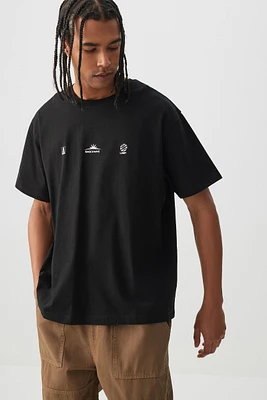 Ardene Man Graphic T-Shirt For Men in Black | Size | 100% Cotton