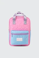 Ardene Kids Heart Quilted Backpack in Pink | Nylon | Eco-Conscious
