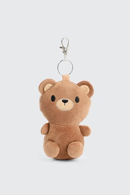Ardene Plushie Bear Charm in Brown