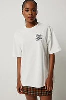 Ardene Oversized Graphic T-Shirt in | Size | 100% Cotton