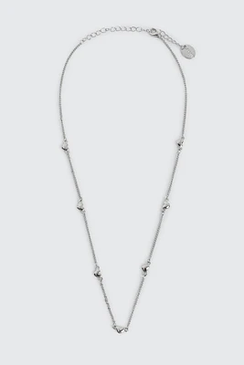 Ardene Mini Heart Necklace in Silver