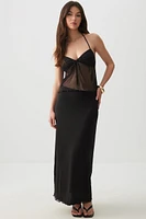 Ardene Maxi Mesh Skirt in | Size | Polyester/Spandex