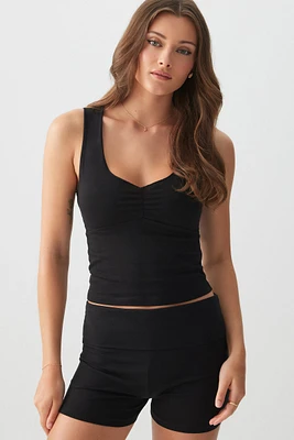 Ardene Basic Ruched Tank Top in | Size | Cotton/Elastane | Eco-Conscious
