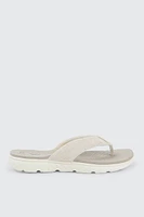 Ardene Sporty Flip-Flops Sandals in Beige | Size