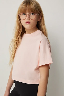 Ardene Kids Dolman T-Shirt in Light Pink | Size Small | 100% Cotton