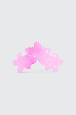 Ardene Hibiscus Hair Claw in Medium Purple