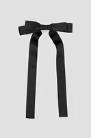 Ardene Ribbon Bow Clip in Black