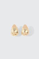 Ardene Tear Drop Hoop Earrings in Gold | Stainless Steel