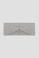 Ardene Knotted Headwrap in Grey | Polyester