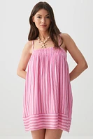 Ardene Babydoll Mini Dress in Light Pink | Size | 100% Viscose