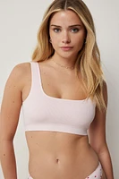 Ardene Seamless Bralette in Light Pink | Size Medium | Nylon/Elastane | Eco-Conscious