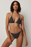 Ardene Side Tie Cheeky Bikini Bottom | Size | Polyester/Nylon/Elastane | Microfiber