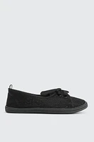 Ardene Lace Slip On Sneakers in | Size