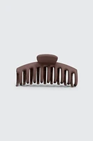 Ardene Large Hair Claw in Brown | Eco-Conscious