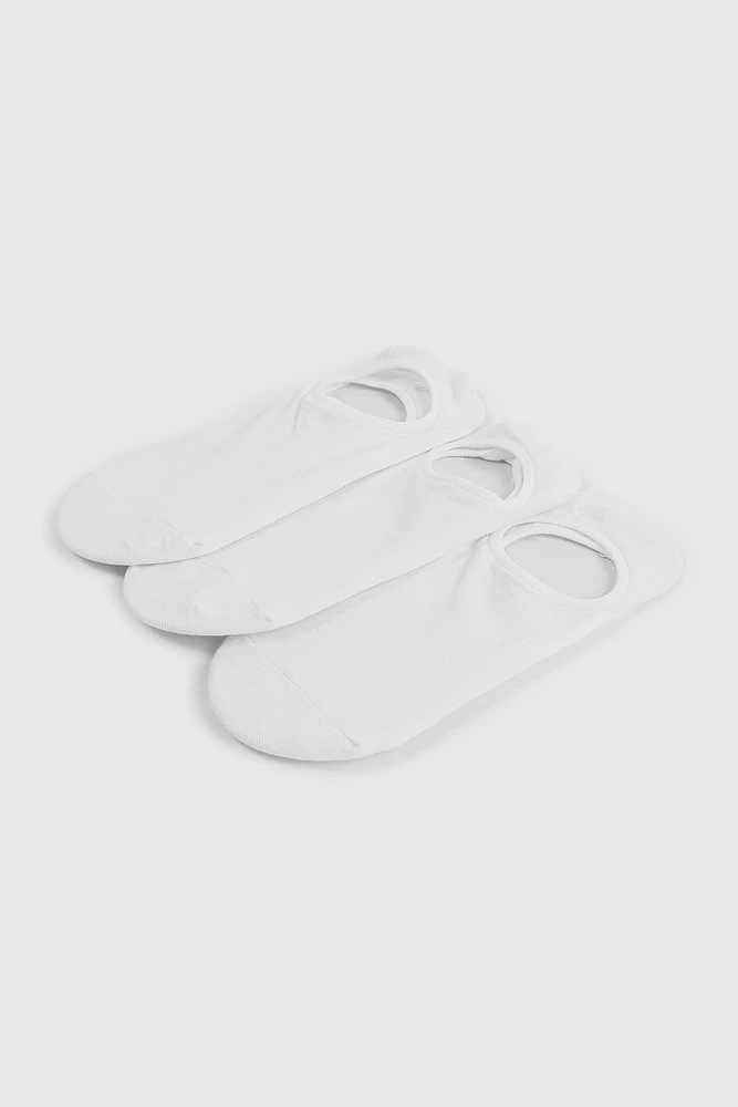 Ardene 3-Pack Cotton Blend Shoe Liners in | Nylon/Cotton/Elastane