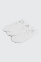 Ardene 3-Pack Cotton Blend Shoe Liners in | Nylon/Cotton/Elastane