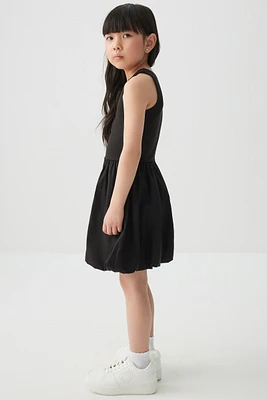 Ardene Kids Poplin Bubble Dress in | Size | Polyester/Cotton/Elastane