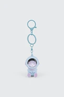 Ardene Light Up Cat Astronaut Keychain in Light Blue