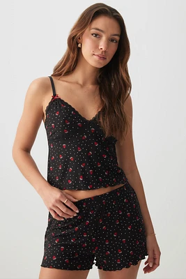 Ardene Printed Super Soft PJ Set in | Size | Polyester/Spandex | Eco-Conscious