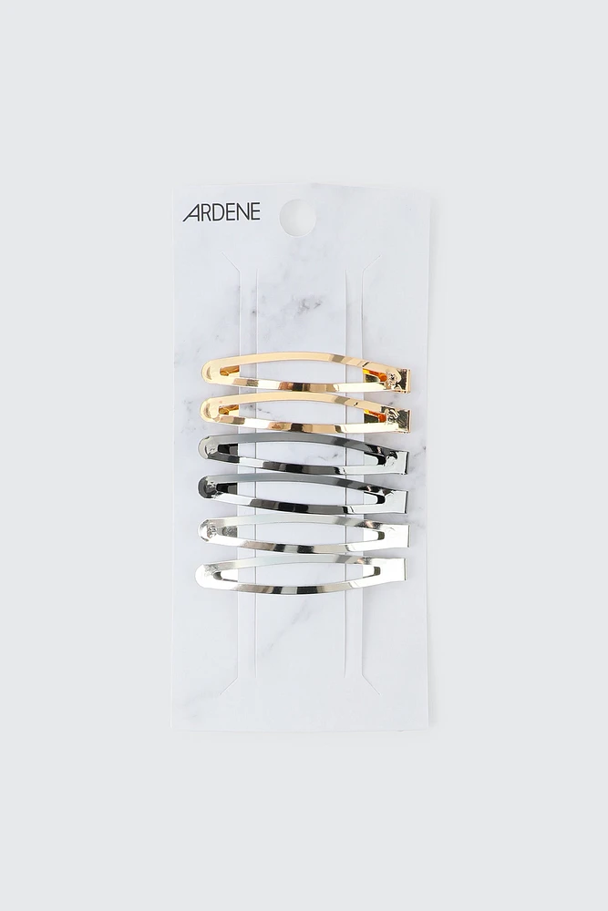 Ardene 6-Pack Metal Hair Snaps