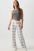 Ardene Super Soft Flare PJ Pants in Grey | Size | Polyester/Elastane | Eco-Conscious