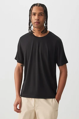 Ardene Man Athletic T-Shirt For Men in Black | Size Small | Polyester