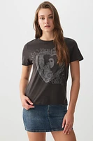Ardene Amy Winehouse T-Shirt in Dark Grey | Size | Cotton
