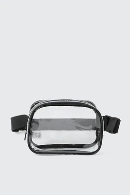 Ardene Rectangular Fanny Pack in Clear | 100% Recycled Polyester/Nylon