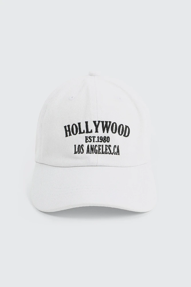Ardene Athletic Dept Cap in White | 100% Cotton