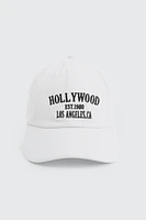 Ardene Athletic Dept Cap in White | 100% Cotton