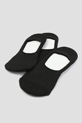 Ardene Man 3-Pack of Shoe Liners For Men in Black | Polyester/Elastane