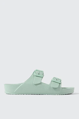 Ardene Two-Strap Sandals in Light | Size | Eco-Conscious