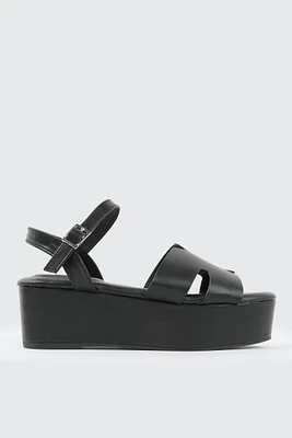 Ardene Platform H Strap Sandals in | Size | Eco-Conscious