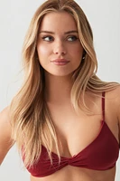Ardene Twist Bikini Top in | Size | Polyester/Nylon/Elastane | Microfiber